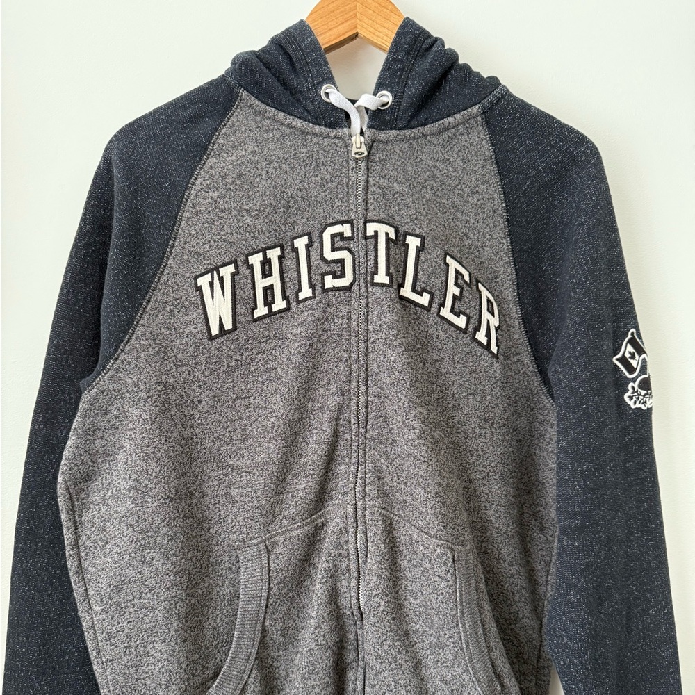 Roots Canada Whistler Full Zip Hoodie Gray Size Medium